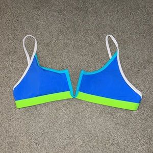 oneone swimwear jenna bikini top blue